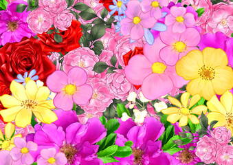 壁紙　花柄