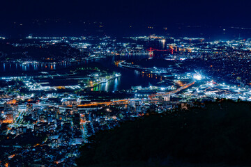 新日本三大夜景　皿倉山