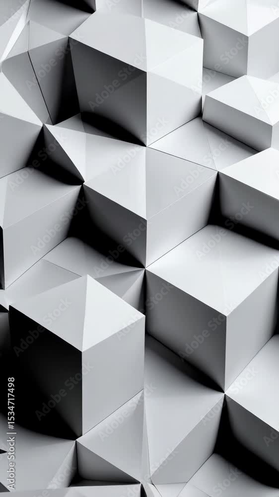 Poster abstract geometric background with polygonal shapes and modern design in light gray for creative bac