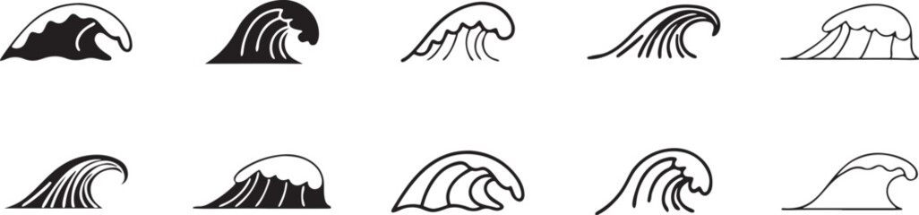 Stylized Fluid Elements: Perfect for Dynamic and Motion Designs.