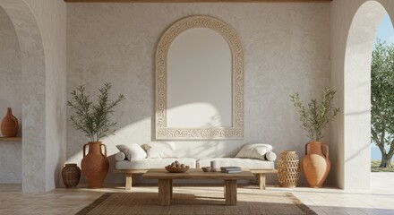 Luxury living room with elegant furniture in a classic home or hotel setting