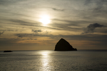 奄美大島の自然。夕景。