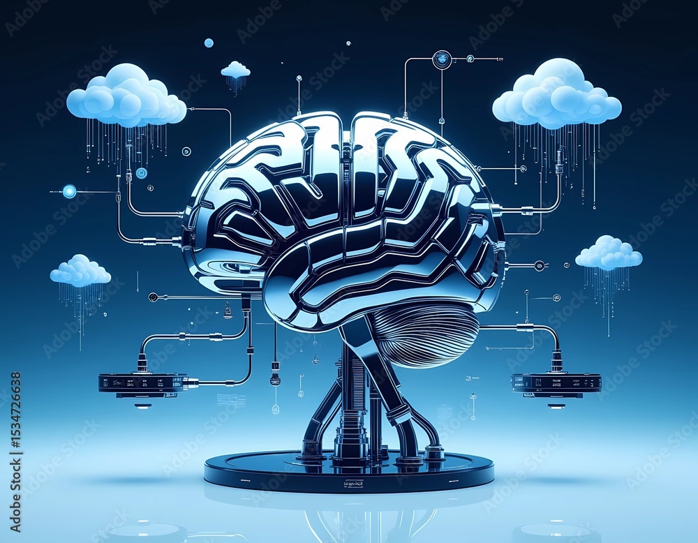 Poster embracing new beginnings the dawn of artificial intelligence, generate ai