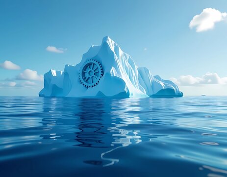 A 3D iceberg model showing the hidden costs beneath corporate decisions