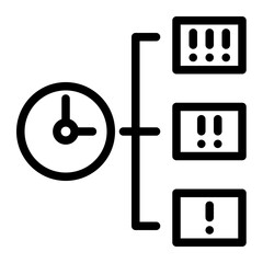 Urgency Indicator Icon - Outline Style for Critical Tasks.