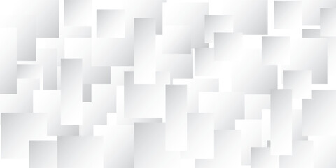 Conceptual 3D Vector Different Size Square Blocks Technologic White Abstract Background. Science Technology Tetragonal Structure Light Wallpaper. Tech Clear Blank Subtle Textured Backdrop