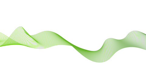 Modern abstract green wave liquid lines background.dots on a whit clean and fresh background,Frequency sound wave lines and technology curve lines,green wave lines frame,