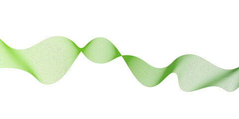 Modern abstract green wave liquid lines background.dots on a whit clean and fresh background,Frequency sound wave lines and technology curve lines,green wave lines frame,