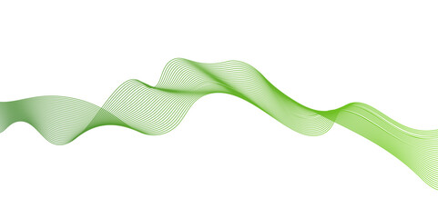 Modern abstract green wave liquid lines background.dots on a whit clean and fresh background,Frequency sound wave lines and technology curve lines,green wave lines frame,