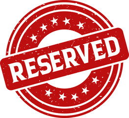 Reserved red stamp, Stamp round style