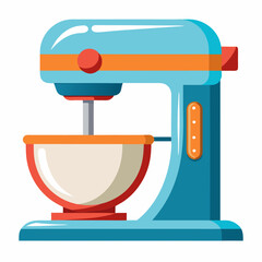 mixer vector illustration isolated on white, kitchen utensil, suitable for icon, graphic element, and others