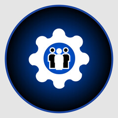 Teamwork icon, smart arts for ux ui, new modern icon, editable icon for project, vector illustration file, popular icon isolated.