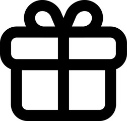 Fototapeta premium gift vector ui icon