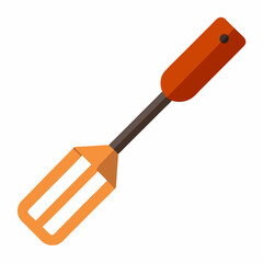 spatula colorful vector illustration, isolated on white background