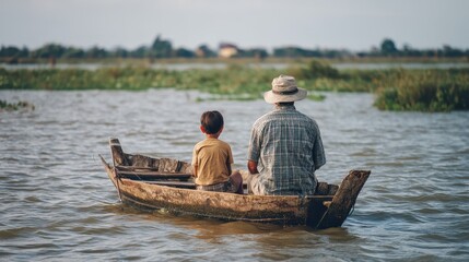 A man and a woman in a small