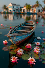 boat on the lake