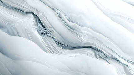 Obraz premium Abstract White and Gray Waves in Fluid Motion Design Element