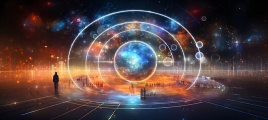 Galaxy Version of paprika world, ai generative
