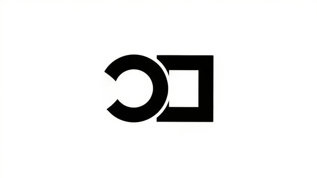 Abstract black and white geometric shapes representing unity and diversity in design