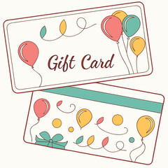 vector illustration of a birthday card