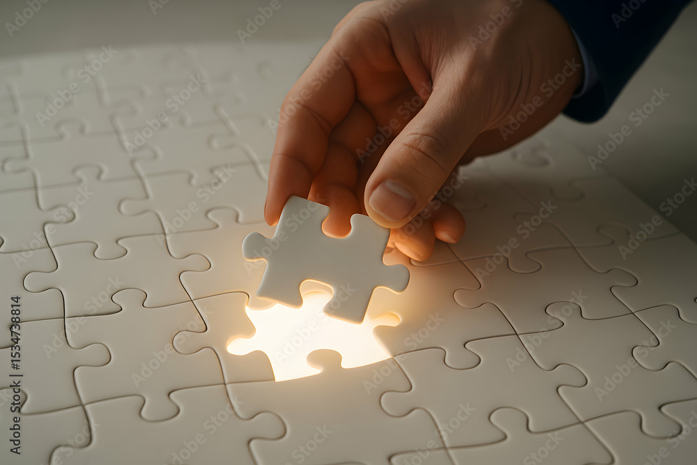 Poster finding the missing piece the power of problem-solving and strategic thinking