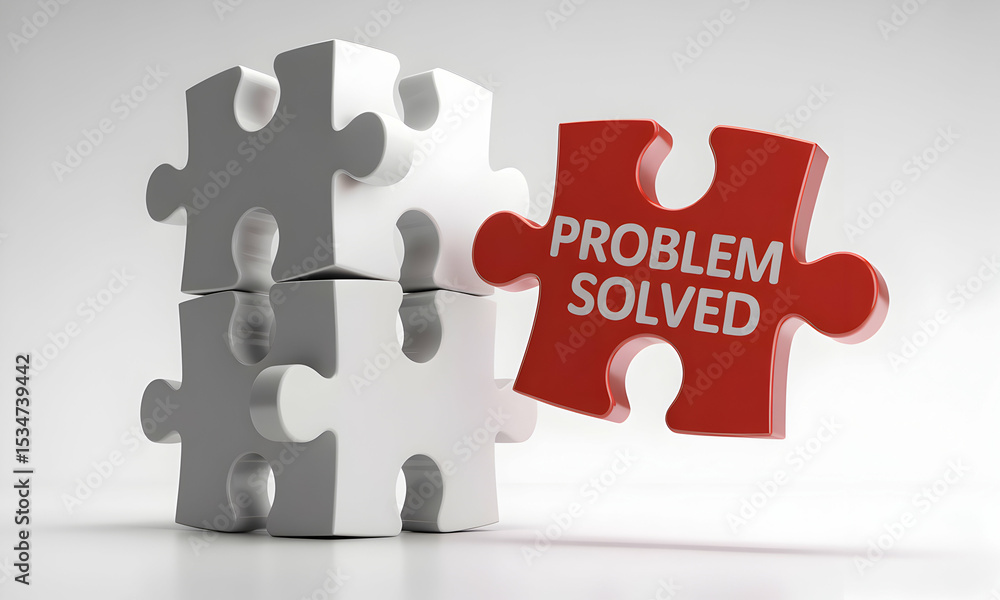 Poster problem solved finding solutions through strategic puzzle solving