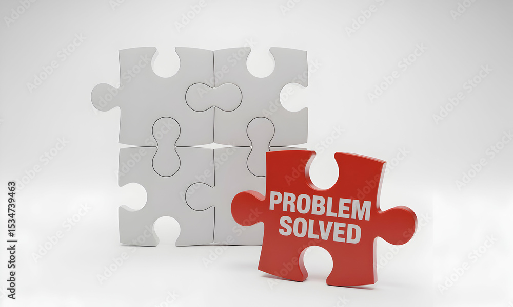 Poster problem solved finding solutions through strategic puzzle solving