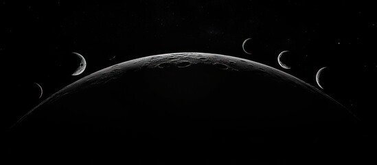 Dark space, celestial bodies