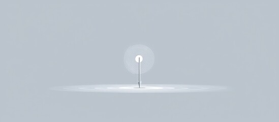 Simple light fixture on a muted background