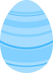 Easter Blue Striped Egg

