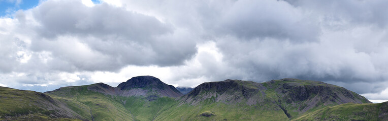 mountain landscape with clouds