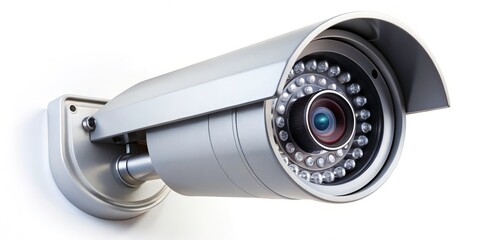 Aerial CCTV Surveillance System, High-Altitude Security Camera View, Drone Photography, Bird's Eye CCTV Camera