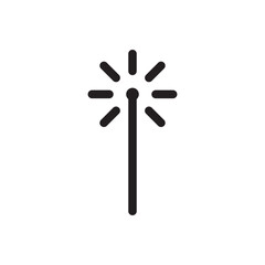 Magic wand tool icon. Icon of sparkle wand, perfect for design tools or digital image editing UI.