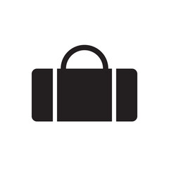 Travel duffle bag icon. Modern travel bag design, ideal for vacation, gym, or luggage content.