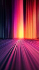 Vibrant Abstract Background with Radiating Light Stripes