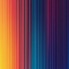 Vertical Gradient Stripes Transitioning from Warm to Cool Tones
