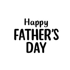 Minimalist Hand Lettering Happy Father's Day Celebration Calligraphy Typography Text