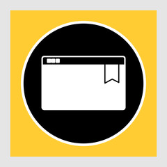 Fototapeta premium Bookmark icon, smart icon for ux ui, new modern, editable for project, vector illustration file, popular icon isolated.