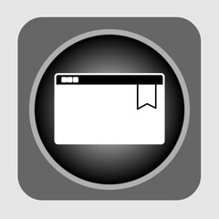 Bookmark icon, smart icon for ux ui, new modern, editable for project, vector illustration file, popular icon isolated.