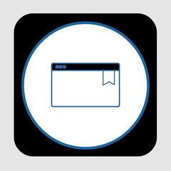 Bookmark icon, smart icon for ux ui, new modern, editable for project, vector illustration file, popular icon isolated.