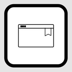 Bookmark icon, smart icon for ux ui, new modern, editable for project, vector illustration file, popular icon isolated.