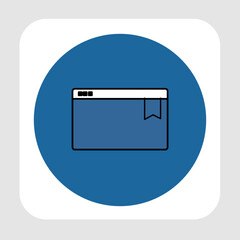 Bookmark icon, smart icon for ux ui, new modern, editable for project, vector illustration file, popular icon isolated.