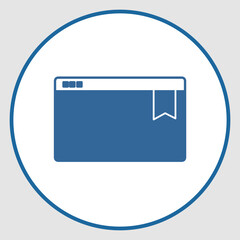 Bookmark icon, smart icon for ux ui, new modern, editable for project, vector illustration file, popular icon isolated.