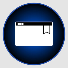 Bookmark icon, smart icon for ux ui, new modern, editable for project, vector illustration file, popular icon isolated.