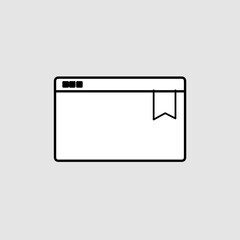 Bookmark icon, smart icon for ux ui, new modern, editable for project, vector illustration file, popular icon isolated.