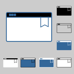 Bookmark icon, smart icon for ux ui, new modern, editable for project, vector illustration file, popular icon isolated.