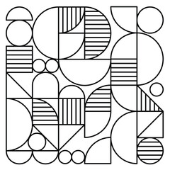 Geometric background pattern set abstract shapes.
