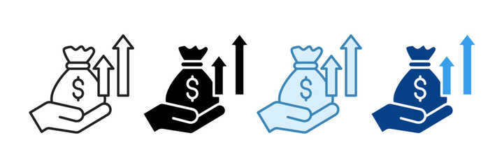 Financial Investment Icon Set Multiple Style Collection