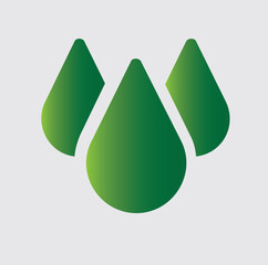 water drops icons and logos about nature and its surroundings