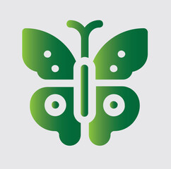 BUTTERFLY icons and logos about nature and its surroundings